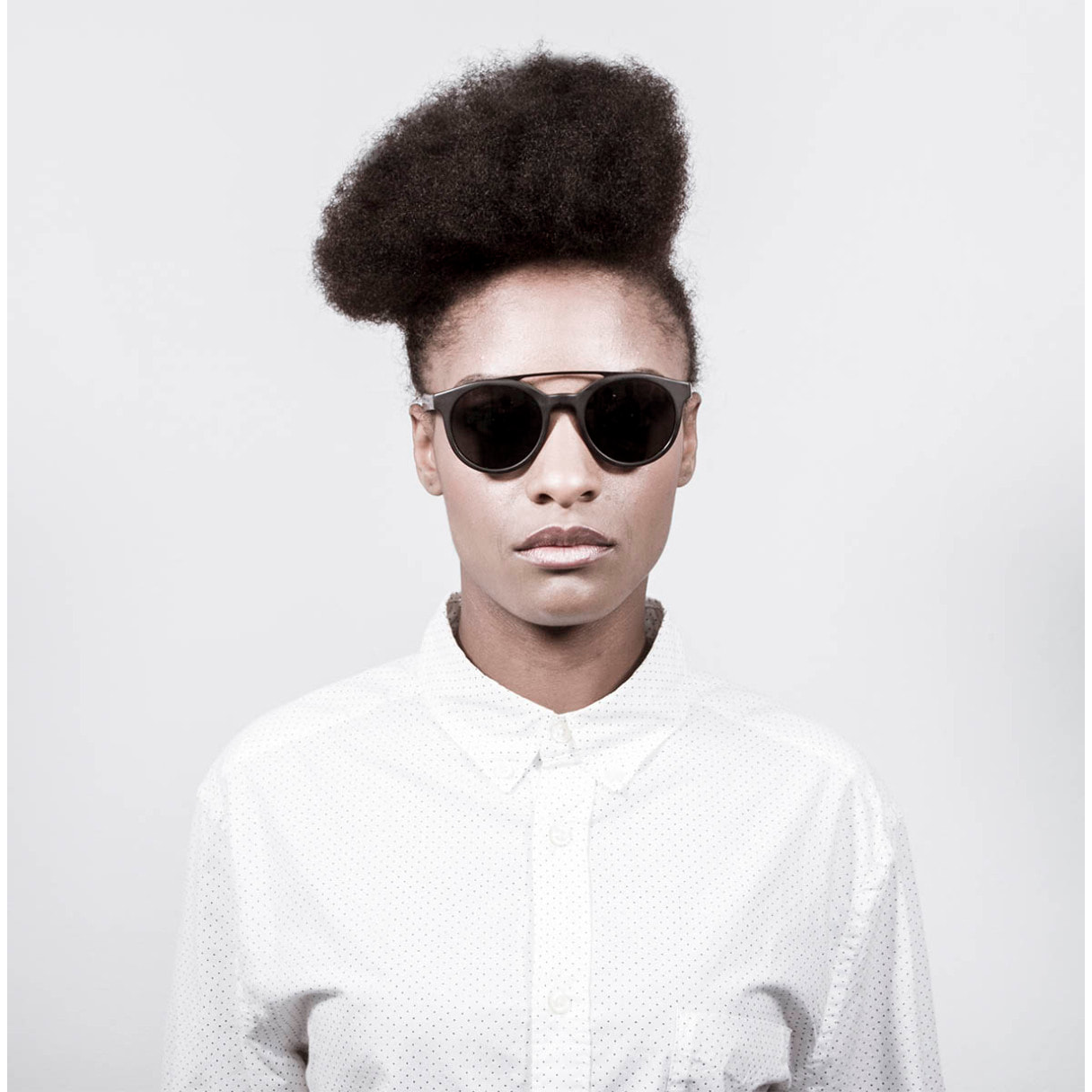 Gafas de sol OCEAN TIBURON - Negro brillante / Ahumada