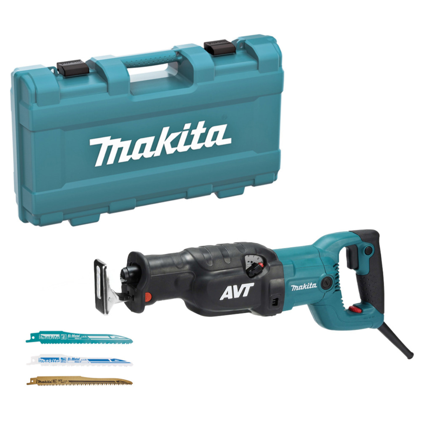 Scie sabre 1510W système AVT - MAKITA - avec 3 lames - coffret - JR3070CTH