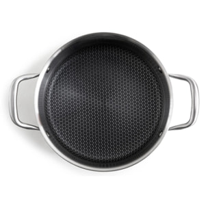 Marmite  triplex avec couvercle - "BlackSteel"
