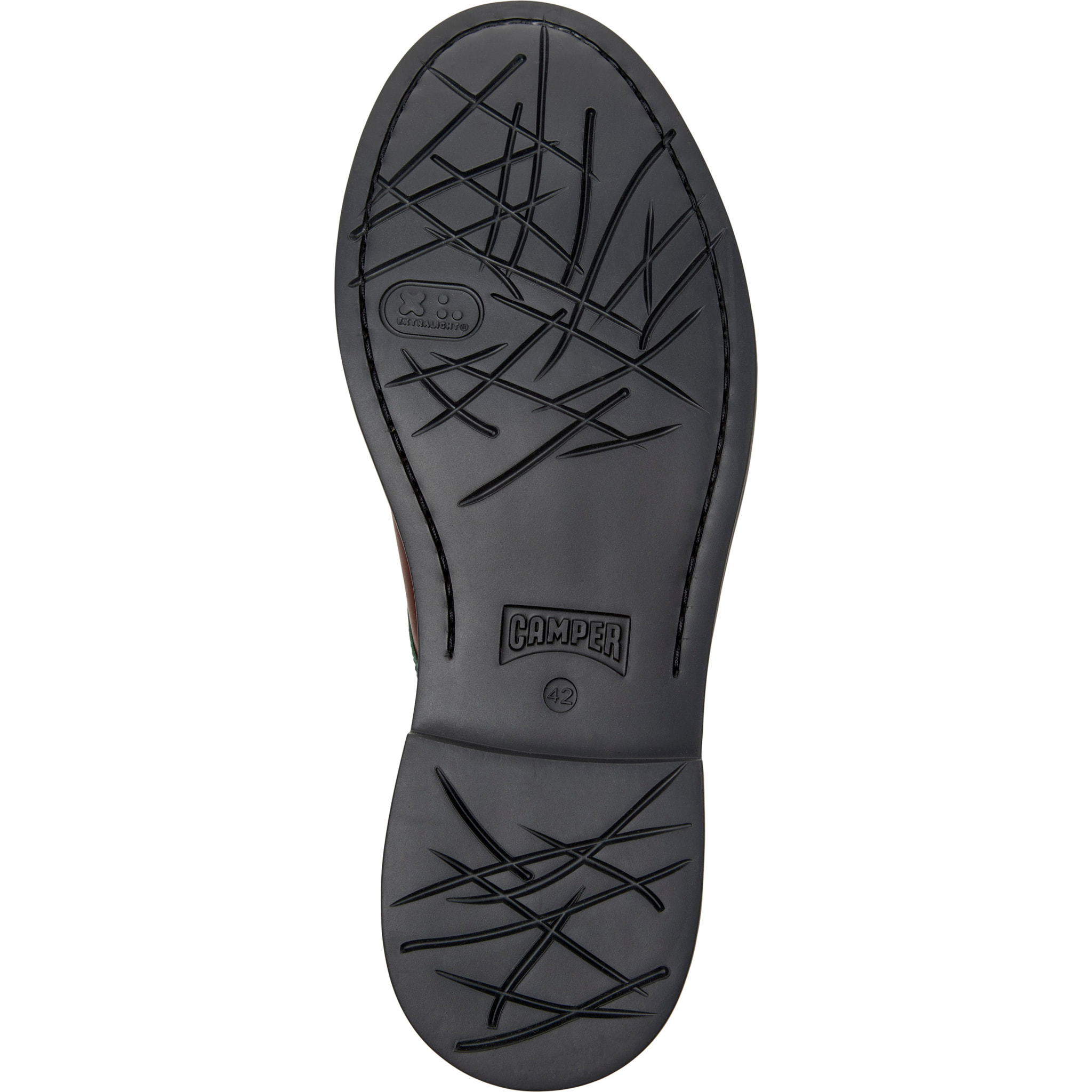 Scarpe stringate - CAMPER Dean Twins - Grigio - Pelle liscia