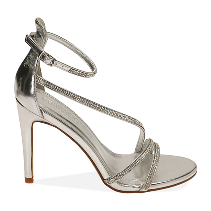 Sandali argento laminati