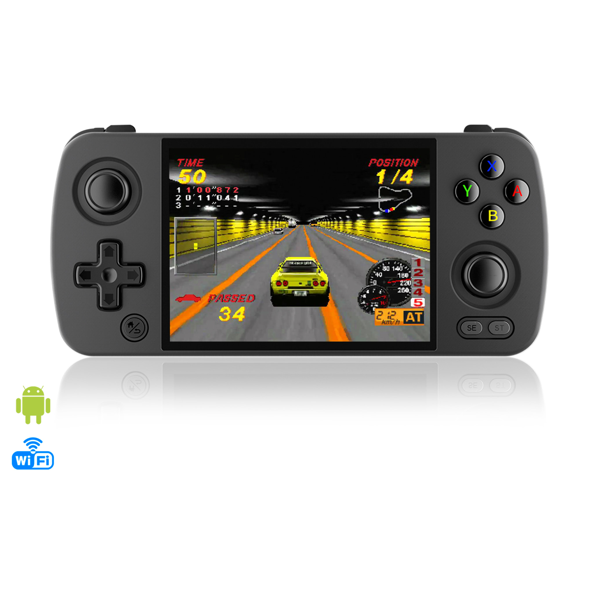 Console emulatore multipiattaforma RG405M. Touchscreen IPS da 4"; Android 12, Octa-Core 2.0GHz, WiFi, 128GB. +3000 giochi.