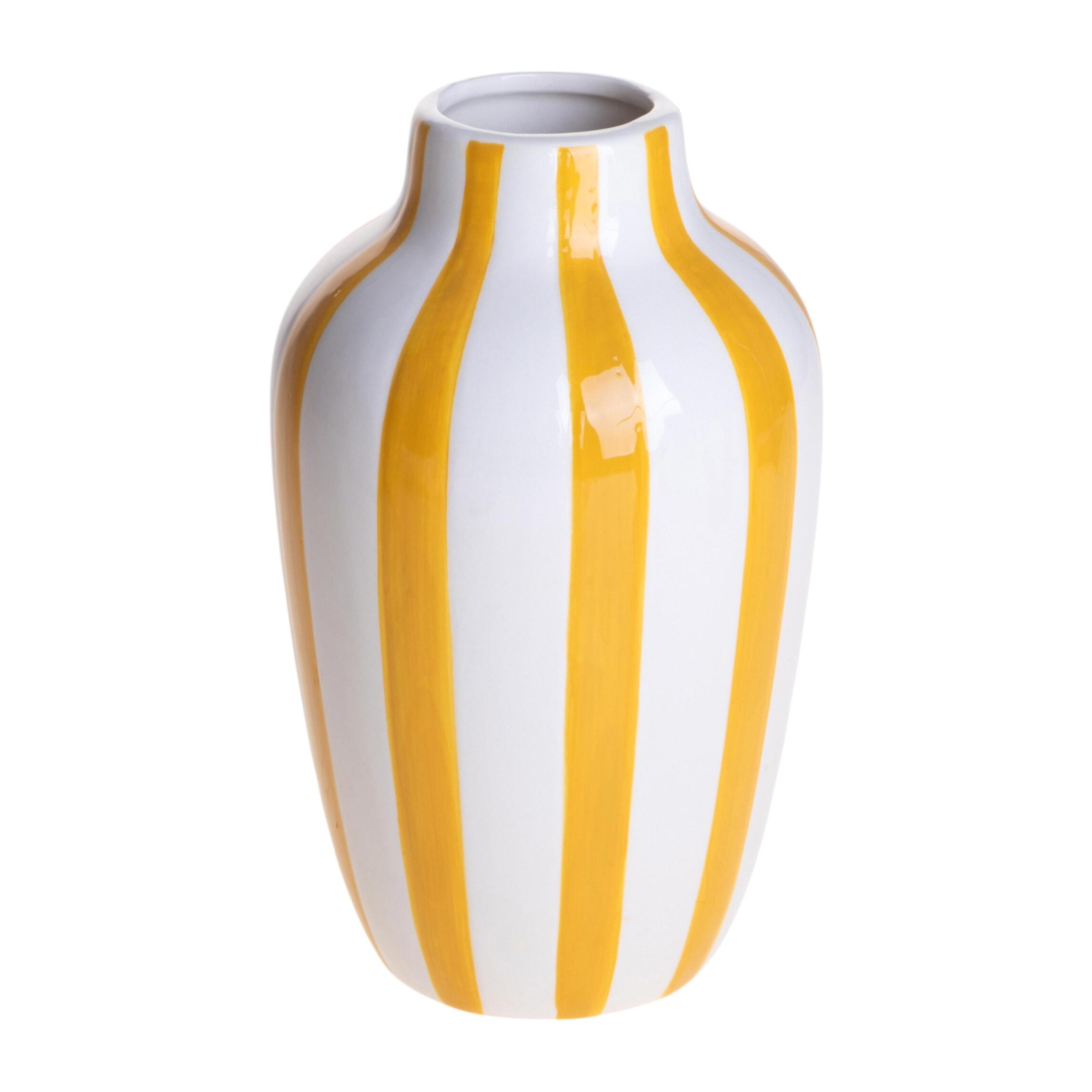 Vaso righe - 12,5xH21x12,5cm - Pezzi 3 - Bianchi Dino SpA