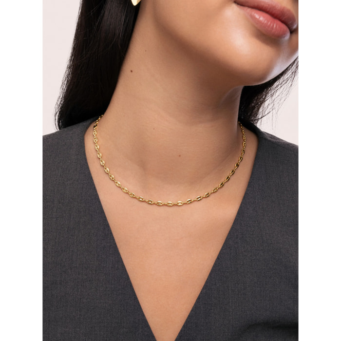 Collar Calabrote Baño Oro