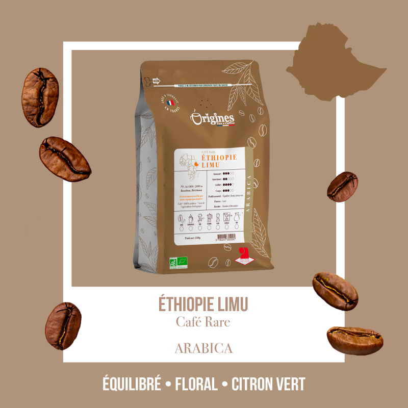 Café Rare Bio - Moka Limu - Moulu Filtre 250g