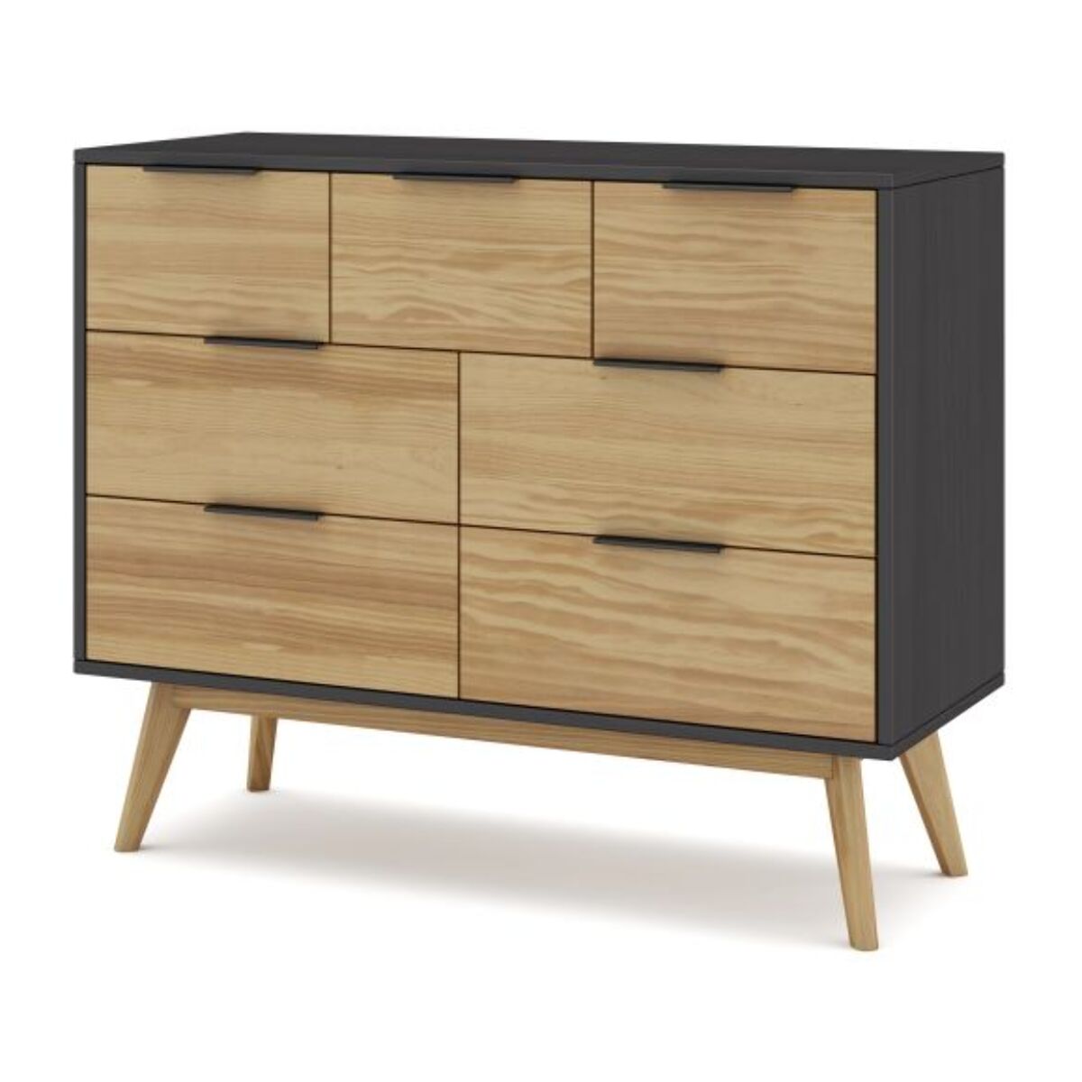 Cómoda Numa Gris Alpino - Oak