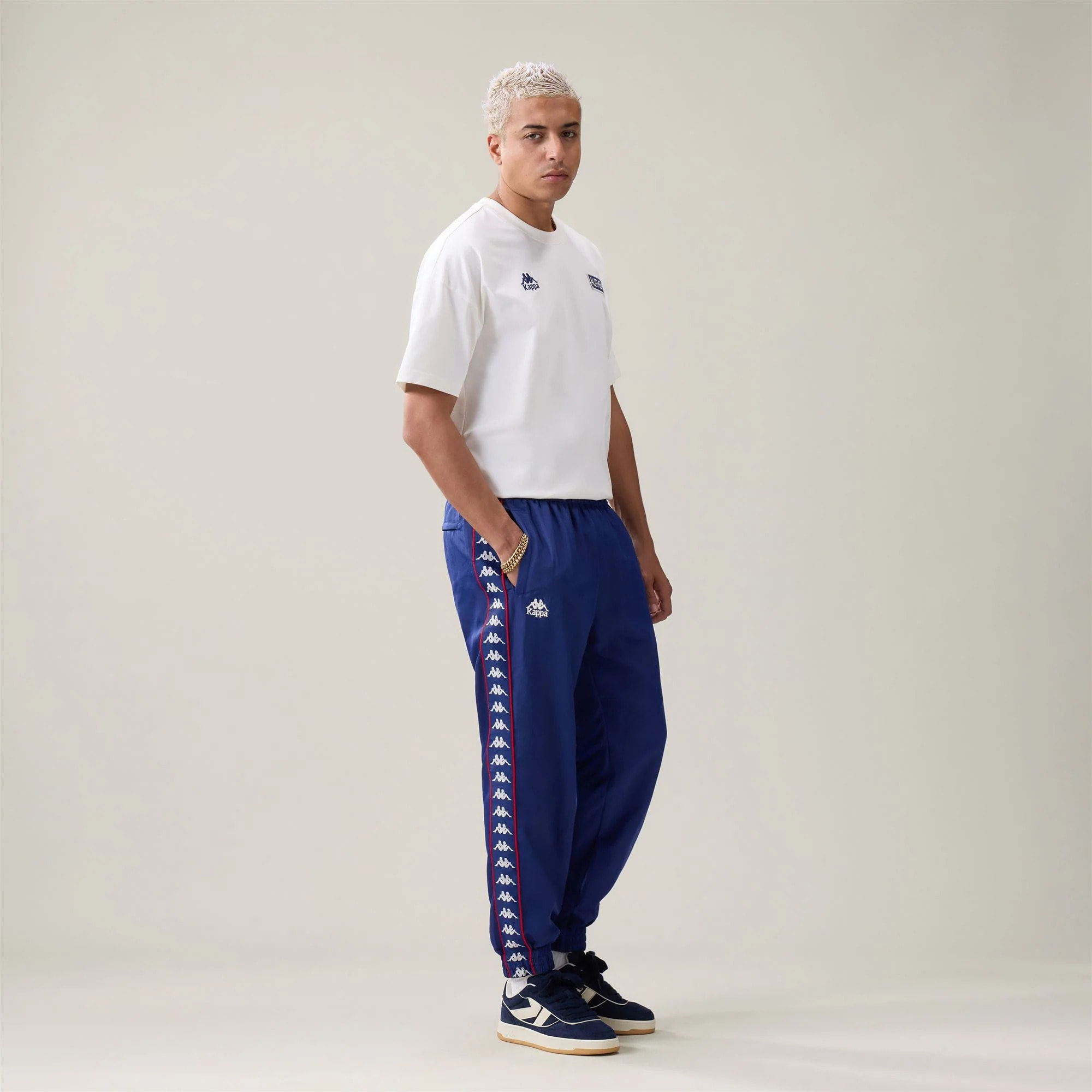 Kappa - Pantaloni Uomo Blu - 222 Banda Orfeo