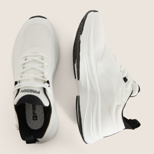 Scarpe Sportive Uomo in Tessuto Mesh con Spalmature in TPU