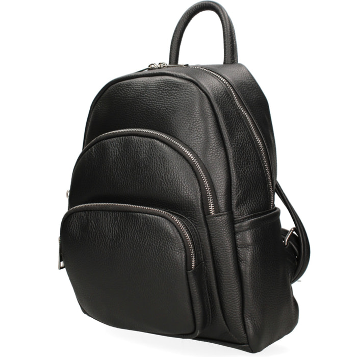 Zaino da donna Made in Italy - Modello Valoria Pro - 100% pelle - 26.0 x 31.0 x 11.0 cm