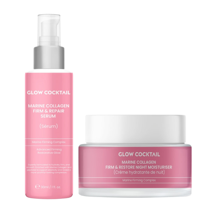 Set de noche reparador y restaurador con colágeno marino
