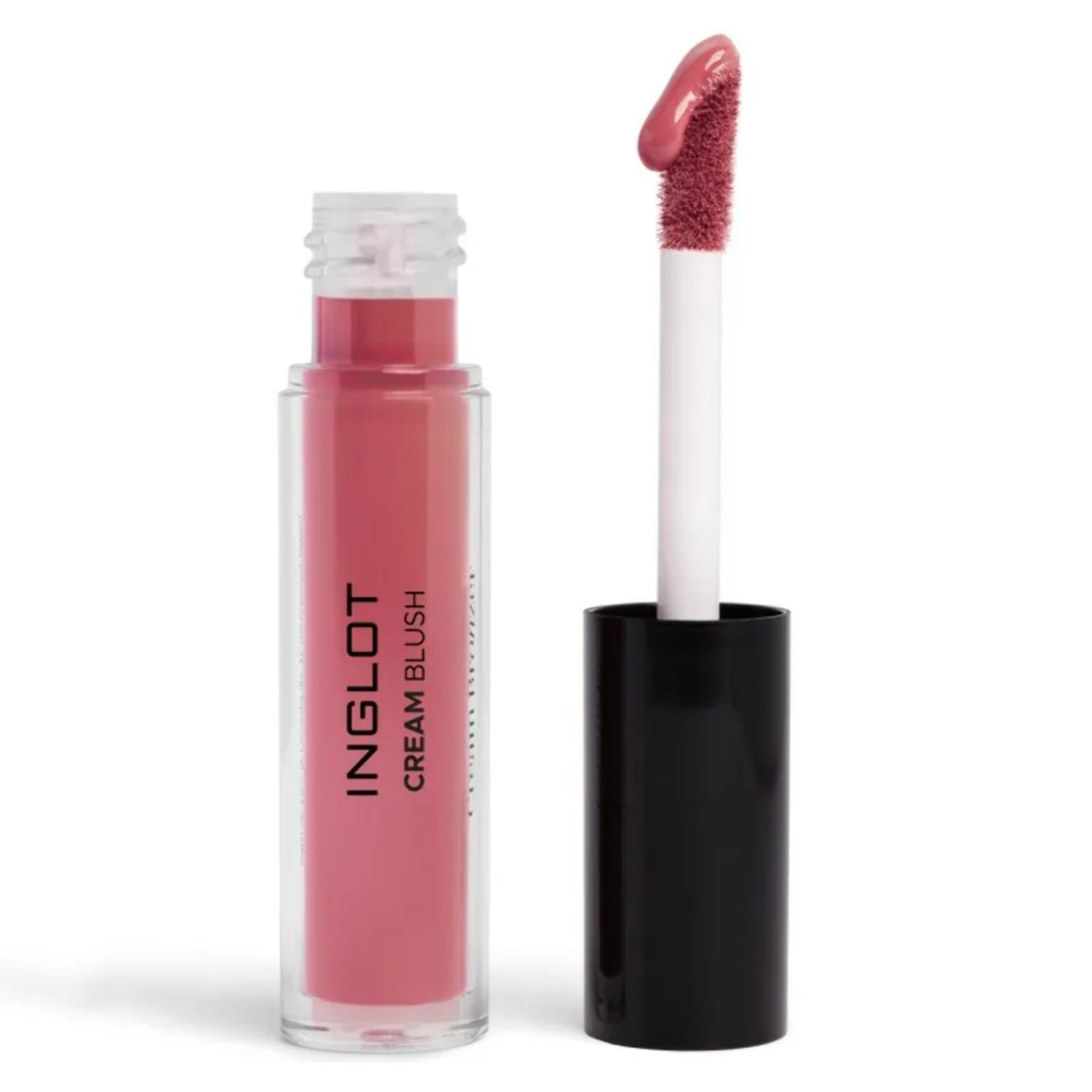 INGLOT Cream Blush 100, Colorete en Crema, Rubor liquido con fórmula sedosa, Con aplicador muy facíl se usar, Se funde perfectamente con la piel, garantizando una larga duración, Color: Rosa Frambuesa. 5Ml.