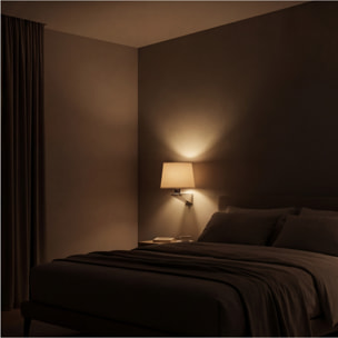 LEDS C4 APLIQUE GLOSS E27 60 NÍQUEL SATINADO CROMO. PANTALLA NO INCLUIDA.