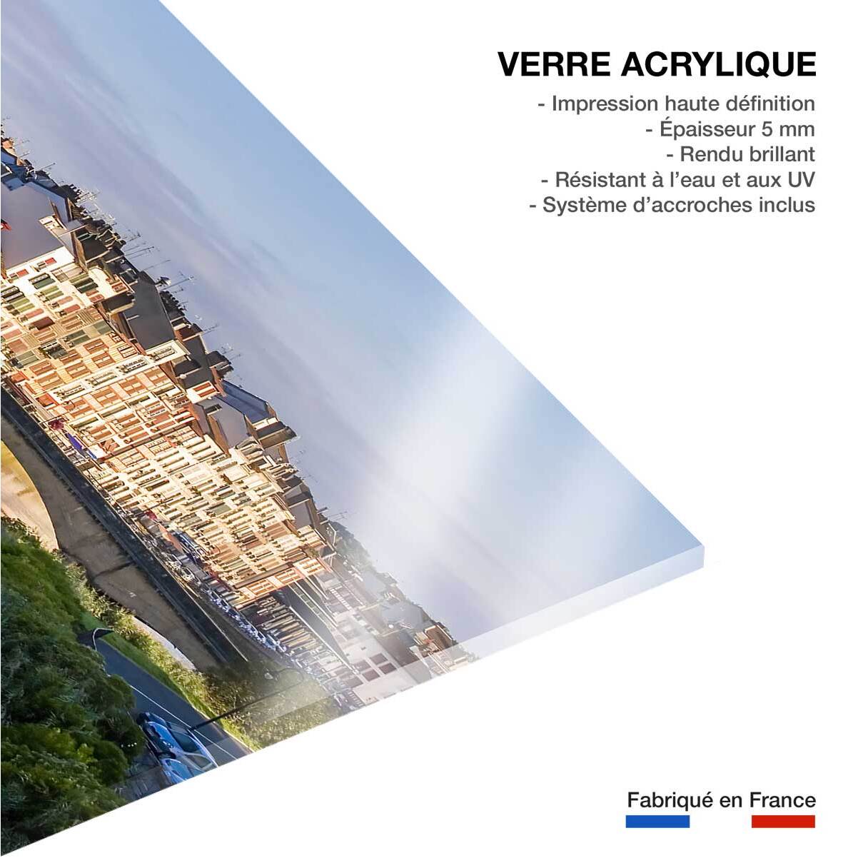 Tableau sud ouest bayonne et la nive  Tableau plexiglas