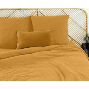 Parure housse de couette 3PCS en Gaze de coton 57 fils - MIEL
