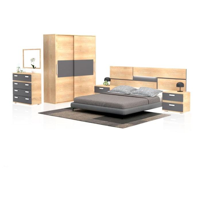 Dormitorio Ataneq Pure 4C Plus Cambria - Grafito