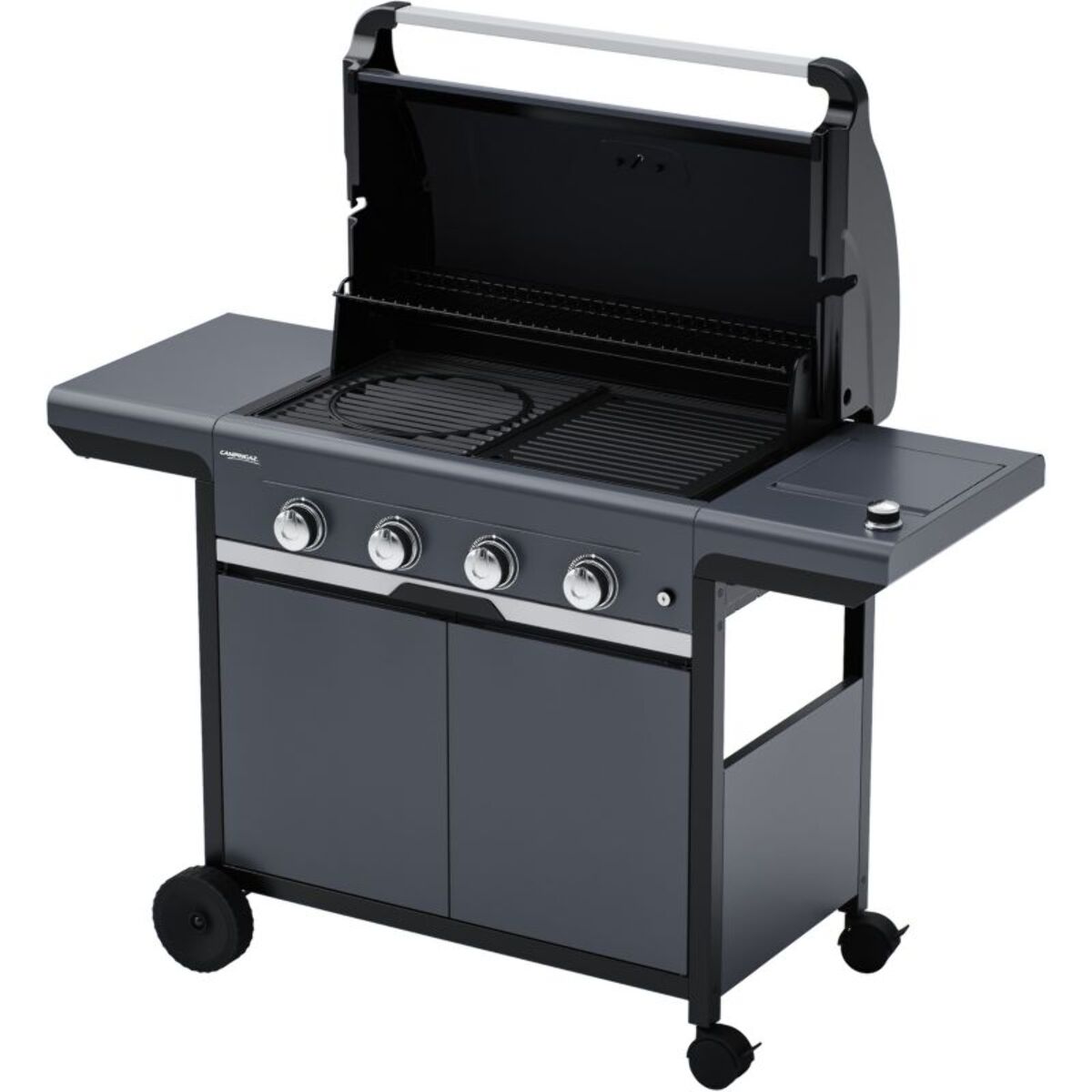 Barbecue gaz CAMPINGAZ SELECT 4 EXS noir 4 brûleurs sur chariot 70x40 cm