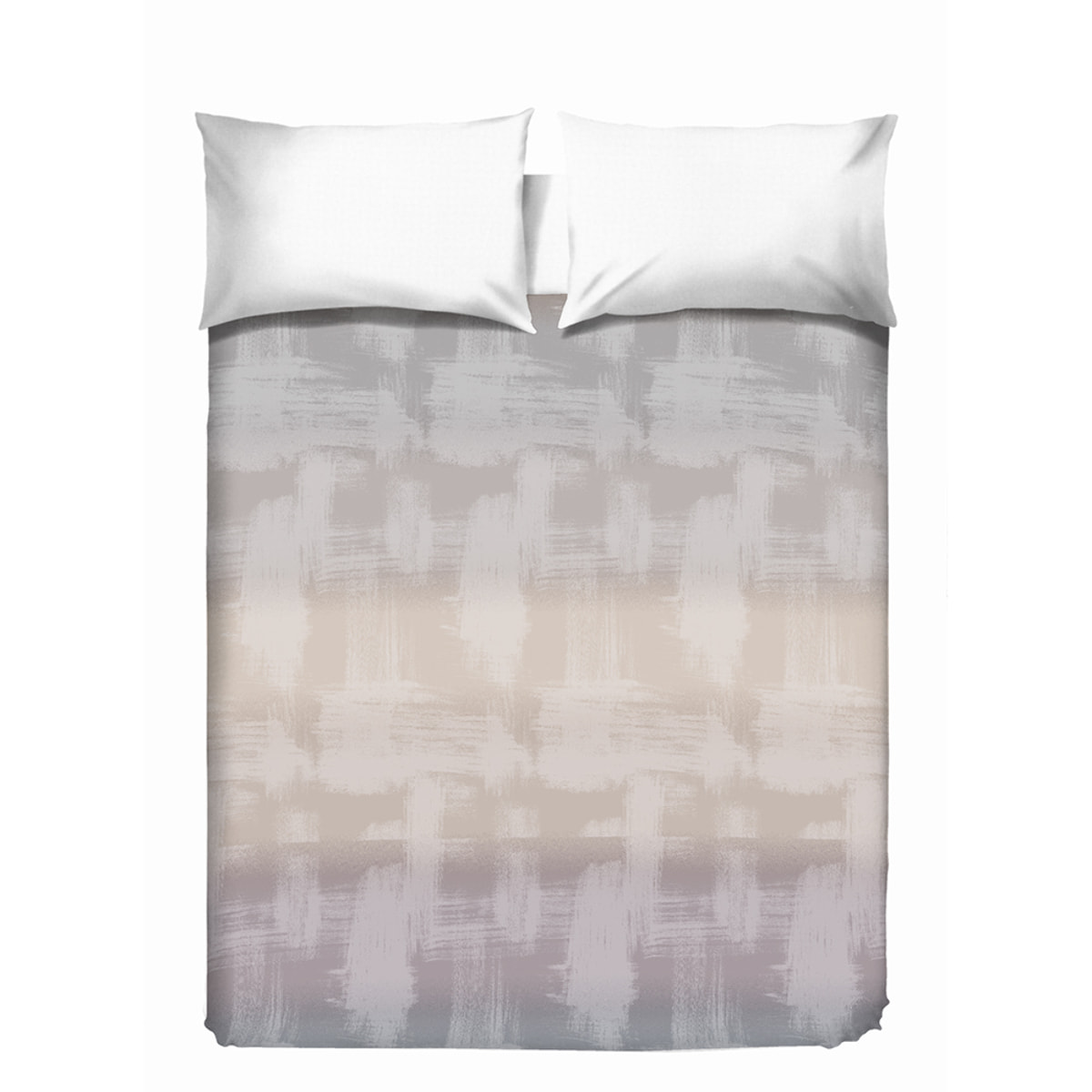 Copriletto di cotone arcobaleno beige