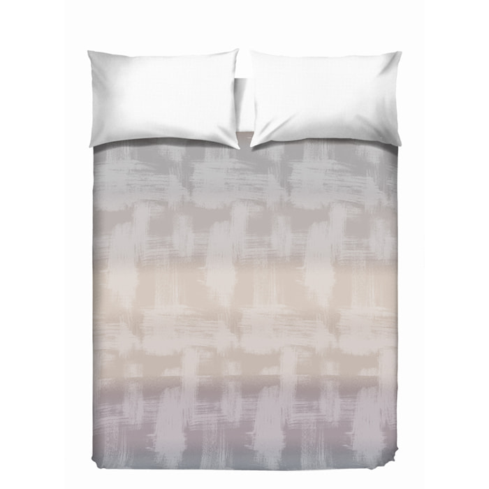 Copriletto di cotone arcobaleno beige