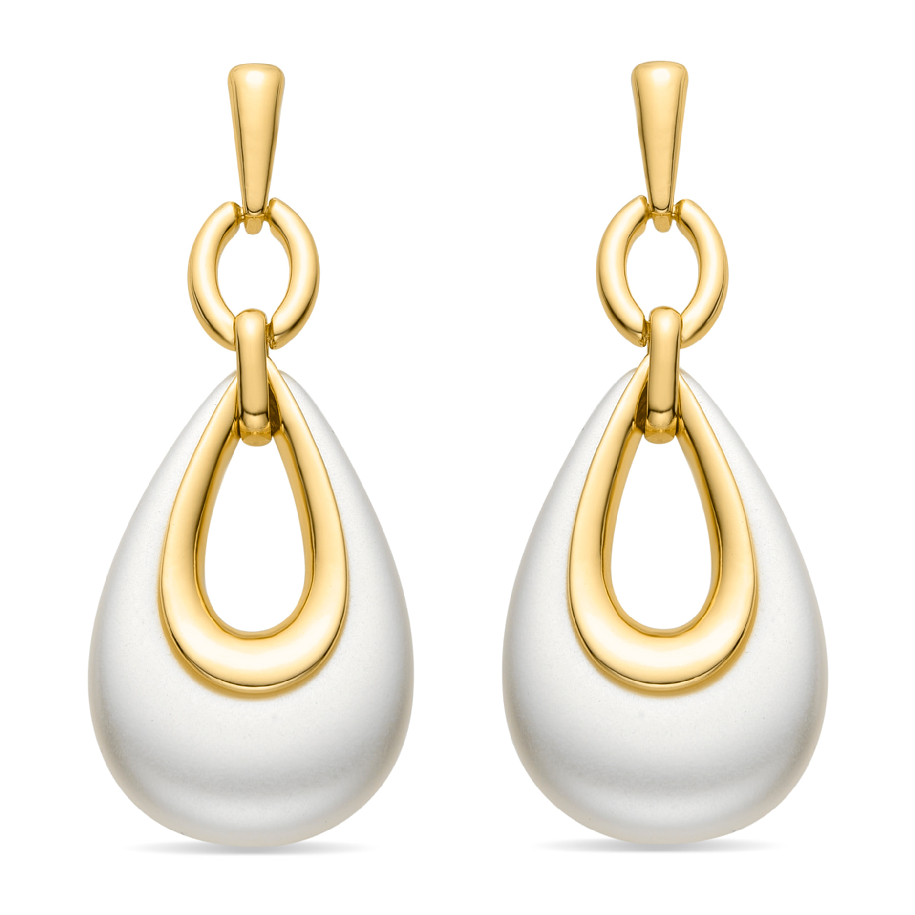 Pendientes acabado en oro amarillo de 18k