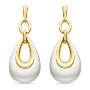 Pendientes acabado en oro amarillo de 18k