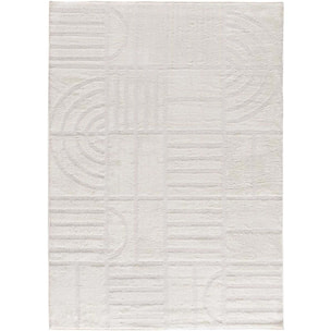 Alfombra de estilo escandinavo en color crema Blanche, varias medidas disponibles