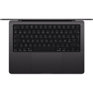 Ordinateur Apple MACBOOK Pro 14" Puce M5 Pro CPU 15 / GPU 16 coeurs Mémoire RAM 24Go Stockage 1To SSD XDR Noir sidéral