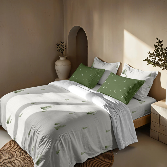 Housse de couette avec boutons-pression Christmas Grove