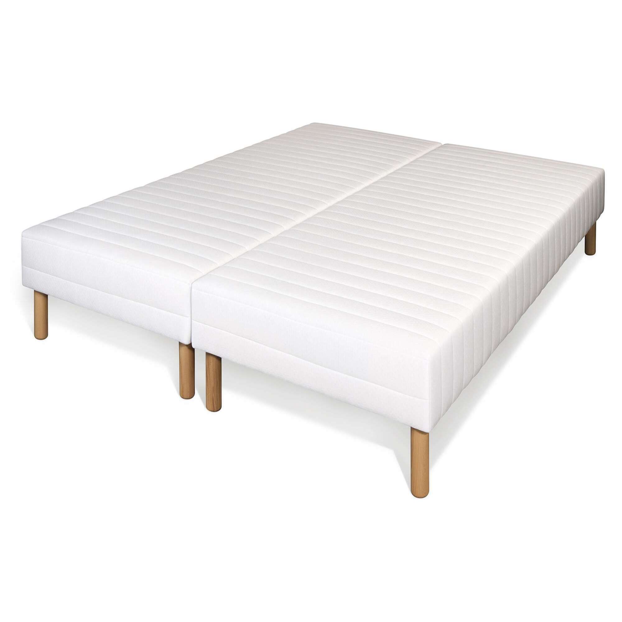 Sommier tapissier à lattes recouvertes