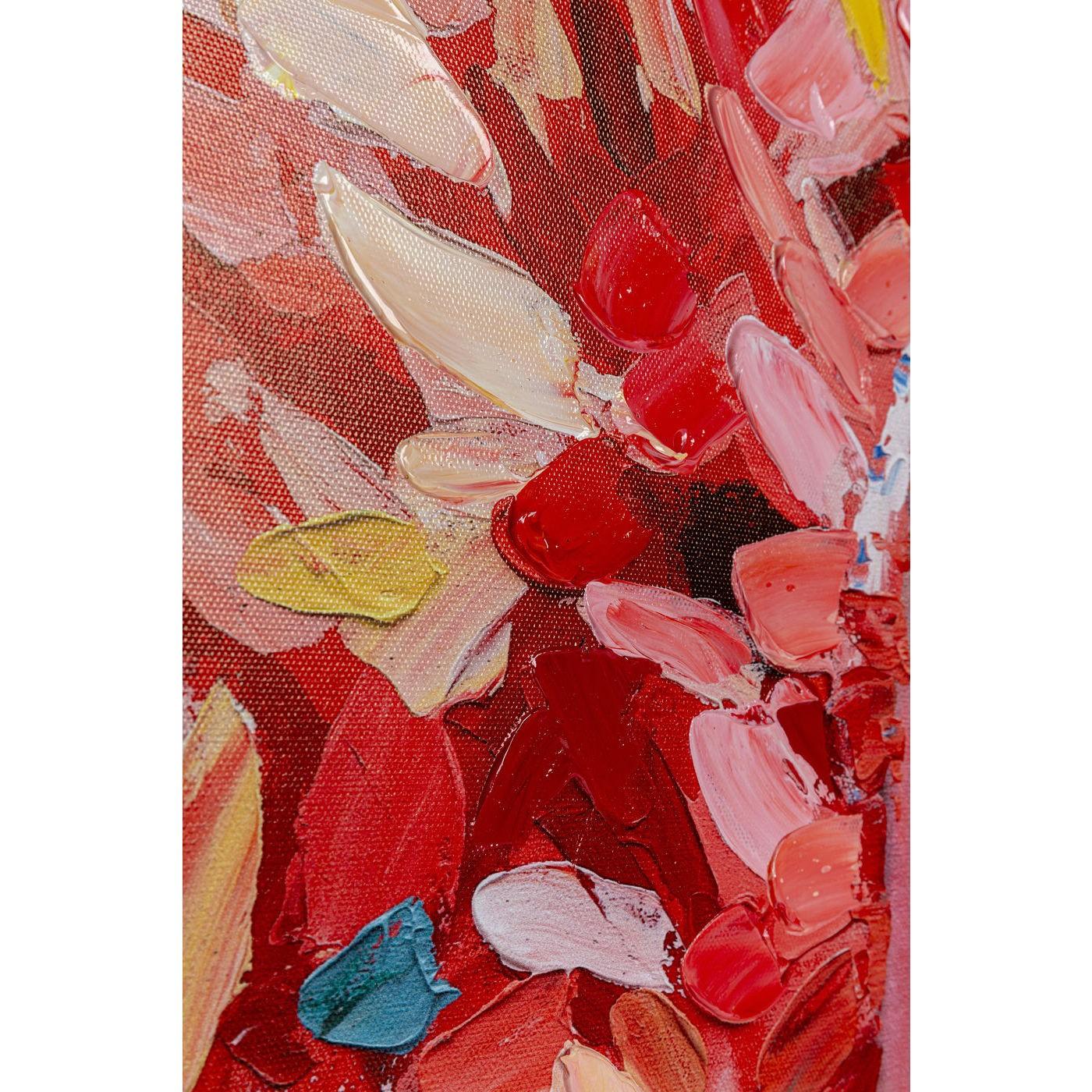 Tableau femme couronne de fleurs 90x140cm Kare Design