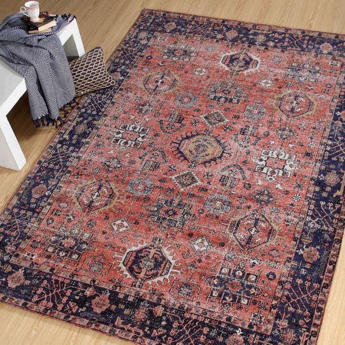 Tapis Orient 240x340 NOMEDI Rouge , tapis en coton