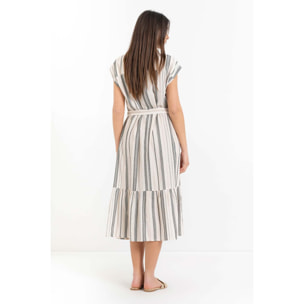 Kocca - Abito chemisier midi a righe Donna