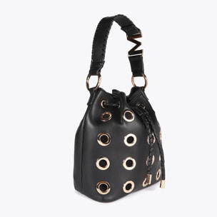 Borsa con Occhielli Metallici Circolari
