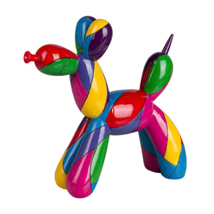 Figura Perro Globo Resina Pop Art 28x10x28 Cm