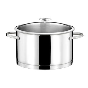 Elysée - Faitout 24cm inox avec couvercle universel