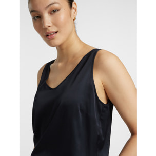 Elena Mirò - Top in raso stretch - Blu