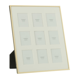 J-Line cadre photo Passe-partout 9 photos - métal - or