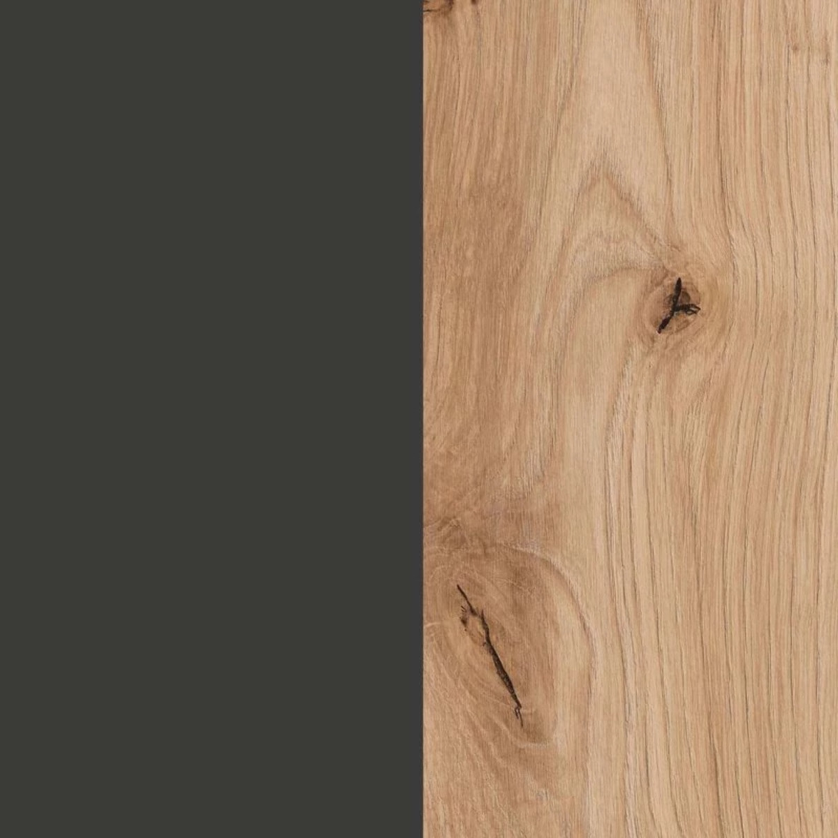 Mueble de salón modular Lunet en aplino negro 190 cm Alpino - Negro