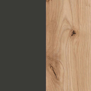 Mueble de salón modular Lunet en aplino negro 190 cm Alpino - Negro