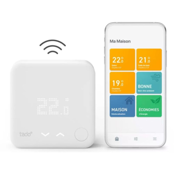 Thermostat connecté TADO Intelligent sans fil -Kit demarrage V3+