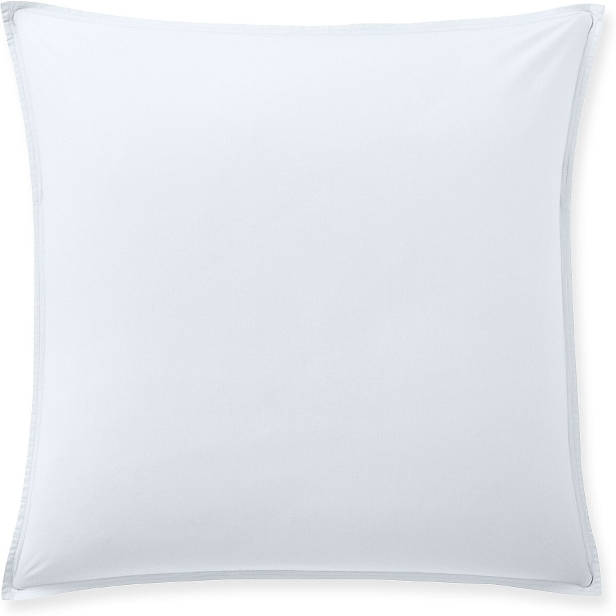 Paire de Taies d'oreiller percale de coton lavé blanc nuage 65x65 cm