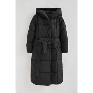 Giaccone Guada Long nero con logo Polo Club