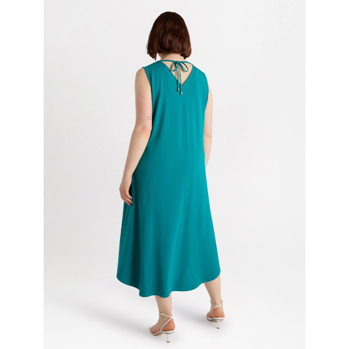 Fiorella Rubino - Vestido en tejido de punto - Petrol Blue