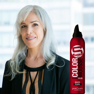 Mousse couleur argent 300 ml.