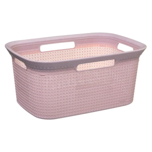 Corbeille à linge 45L "Scandinave" gris