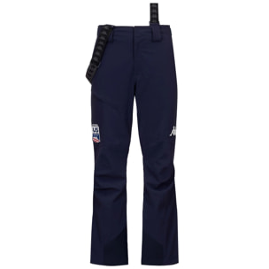 Kappa - Pantalones Hombre Mujer Azul - 6Cento 626A Fz Us