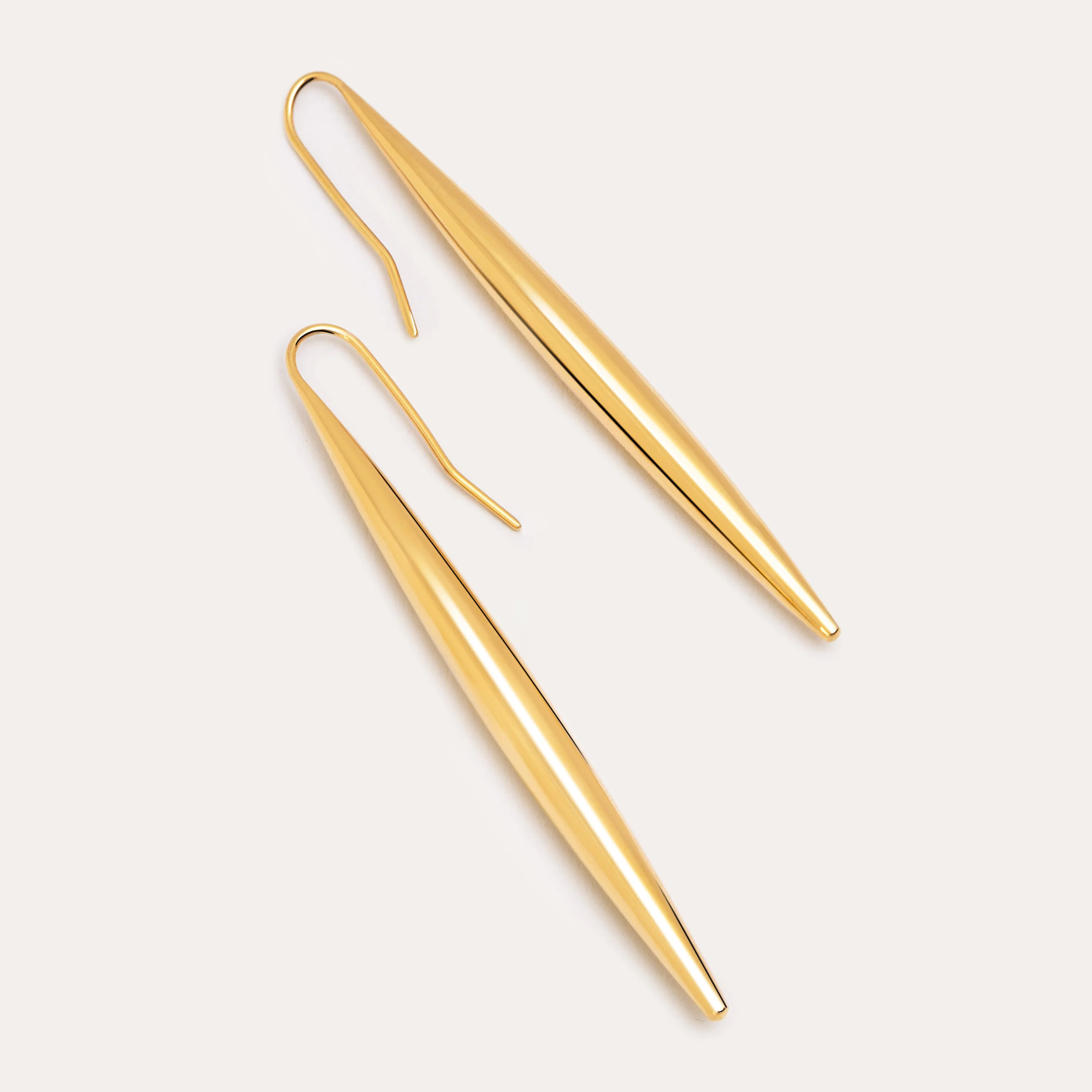 Orecchino Irati  in Acciaio Placcato Oro