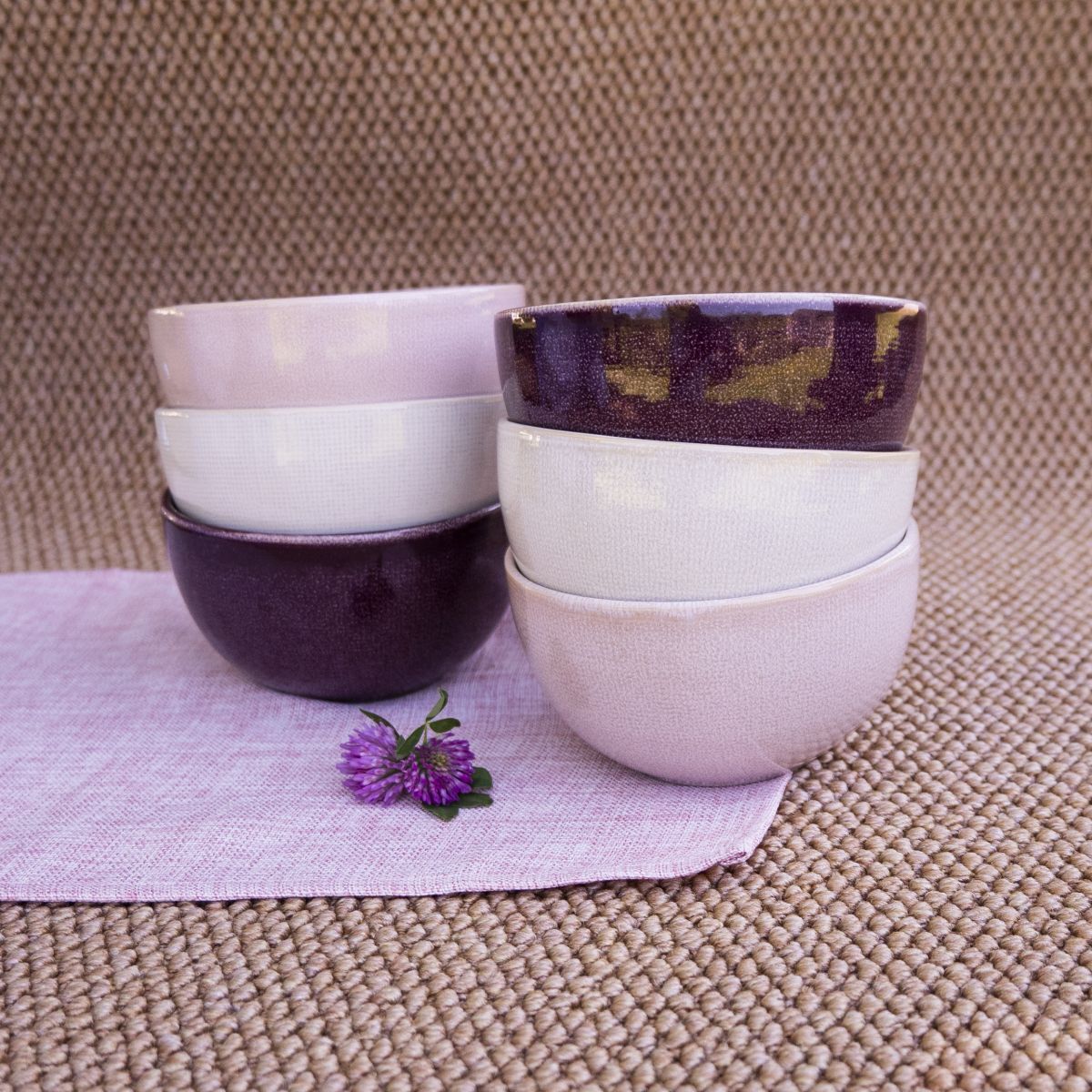 Lot de 6 bols médiums, TERRA