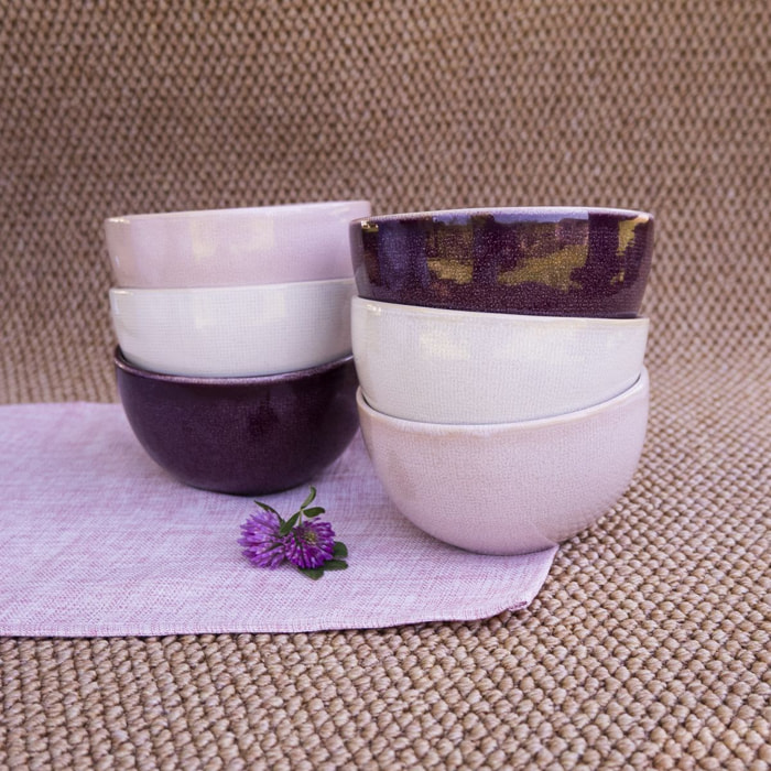 Lot de 6 bols médiums, TERRA