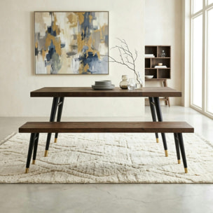 Banc en bois recyclé 140 cm ADELAIDE