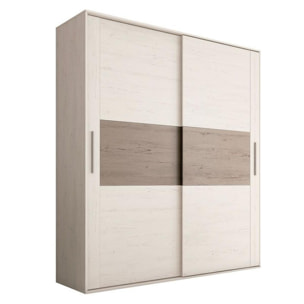 Armario 2 puertas correderas Uniq 180 Andersen Pino - Gris